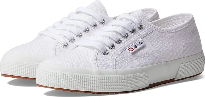 Superga 2750 COTU Classic Sneaker Lace up casual Shoes White : EU 35 (US Men's 3.5 - Women's 5) Medium, Canvas/Textile