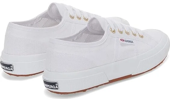 Superga 2750 Cotu Classic Women's Lace up casual Shoes White Pale Gold : EU 36 (US Women's 6) Medium, Canvas - Image 4