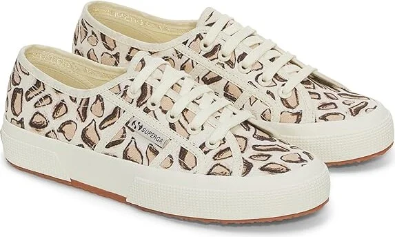 Superga 2750 giraffa print Women's Shoes Beige Natural Giraffa Print : EU 37.5 (US Women's 7) Medium, Canvas