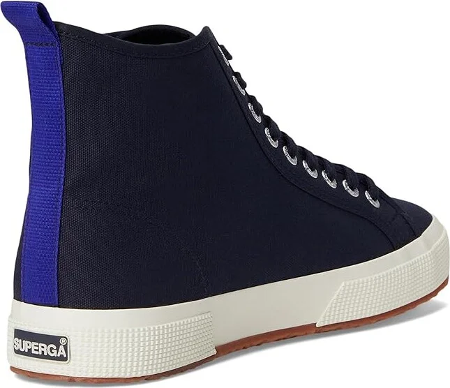 Superga 2750 Mid Cotton Shoes Navy/Blue Spectrum/Favorio : EU 38 (US Men's 6 - Women's 7.5) Medium, Canvas/Rubber - Image 4