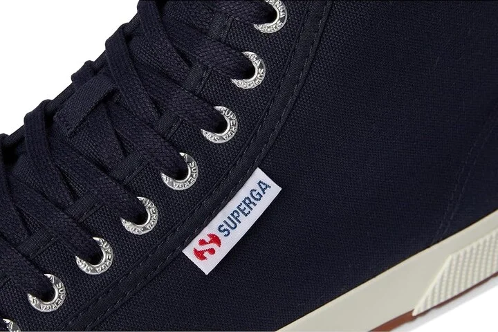 Superga 2750 Mid Cotton Shoes Navy/Blue Spectrum/Favorio : EU 38 (US Men's 6 - Women's 7.5) Medium, Canvas/Rubber - Image 7