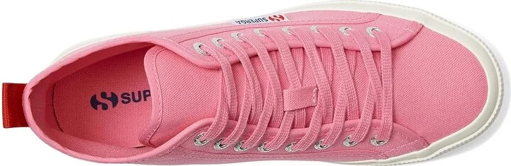 Superga 2750 Mid Cotton Shoes Pink Fucshia/Red/Favorio : EU 38 (US Men's 6 - Women's 7.5) Medium, Canvas/Rubber - Image 2