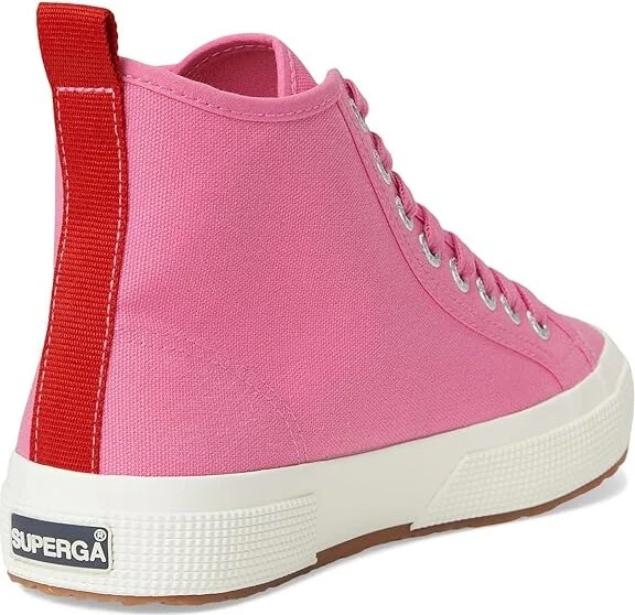 Superga 2750 Mid Cotton Shoes Pink Fucshia/Red/Favorio : EU 38 (US Men's 6 - Women's 7.5) Medium, Canvas/Rubber - Image 4