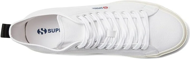 Superga 2750 Mid Cotton Shoes White/Black/Favorio : EU 35 (US Men's 3.5 - Women's 5) Medium, Canvas/Rubber - Image 2