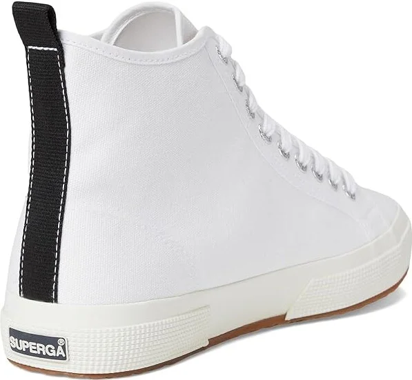 Superga 2750 Mid Cotton Shoes White/Black/Favorio : EU 35 (US Men's 3.5 - Women's 5) Medium, Canvas/Rubber - Image 4