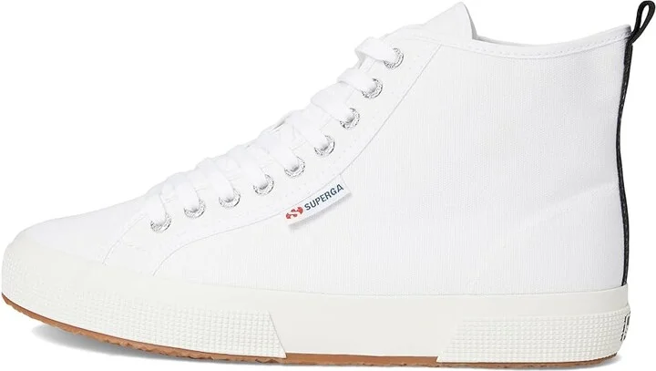 Superga 2750 Mid Cotton Shoes White/Black/Favorio : EU 35 (US Men's 3.5 - Women's 5) Medium, Canvas/Rubber - Image 6