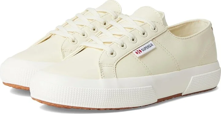 Superga 2750 Nappa Shoes Beige Natural/Matte/Favorio : EU 37 (US Men's 5 - Women's 6.5) Medium, Leather
