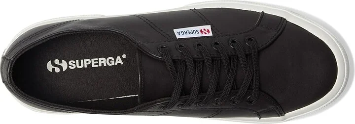 Superga 2750 Nappa Shoes Black Bristol/Matte/Favorio : EU 36 (US Men's 4.5 - Women's 6) Medium, Leather - Image 2