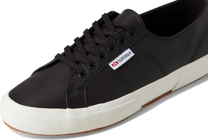 Superga 2750 Nappa Shoes Black Bristol/Matte/Favorio : EU 36 (US Men's 4.5 - Women's 6) Medium, Leather - Image 7