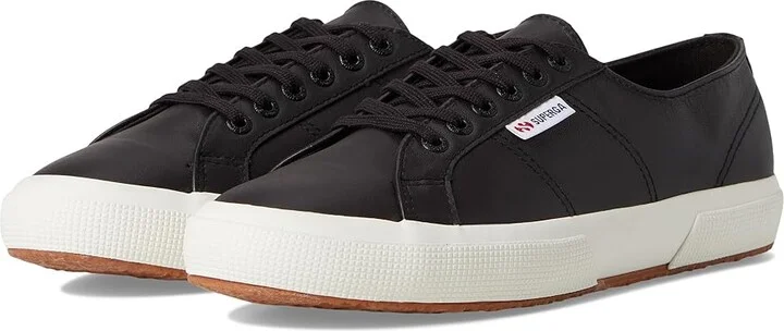 Superga 2750 Nappa Shoes Black Bristol/Matte/Favorio : EU 36 (US Men's 4.5 - Women's 6) Medium, Leather