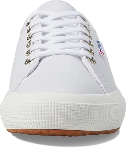 Superga 2750 Nappa Shoes Optical White/Full Avorio : EU 35 (US Men's 3.5 - Women's 5) Medium, Leather - Image 5