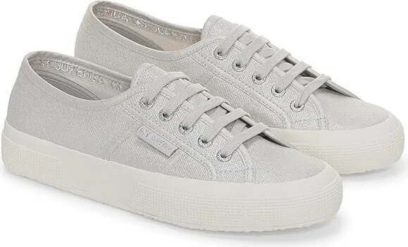 Superga 2750 pearl matte canvas Women's Shoes Grey Silver : EU 36 (US Women's 6) Medium, Synthetic