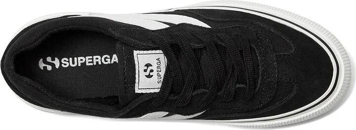 Superga 3041 Revolley Colorblock Platform Shoes Black/White : EU 42.5 (US Men's 9.5 - Women's 11) Medium, Suede - Image 2