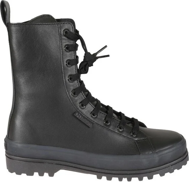 Superga Round Toe Lace-Up Boots