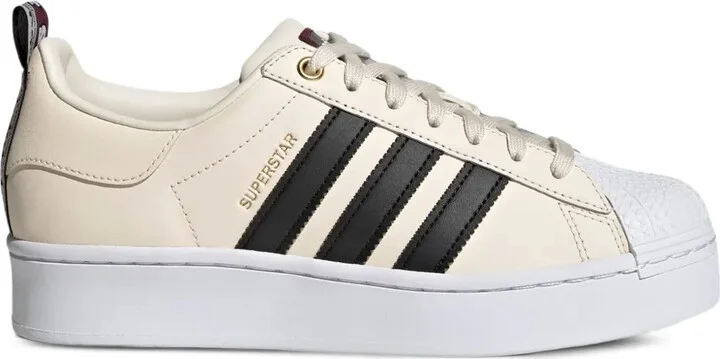 Superstar Bold "Wonder White/Core Black/Victory Crimson" sneakers
