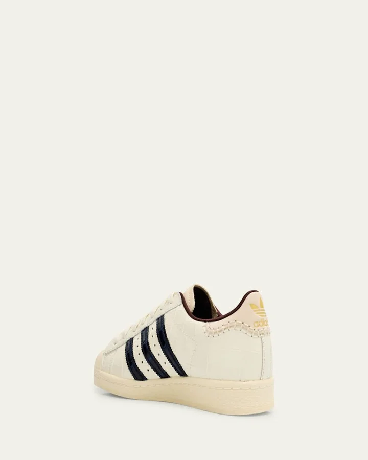 Superstar Croco Leather Low-Top Sneakers - Image 2