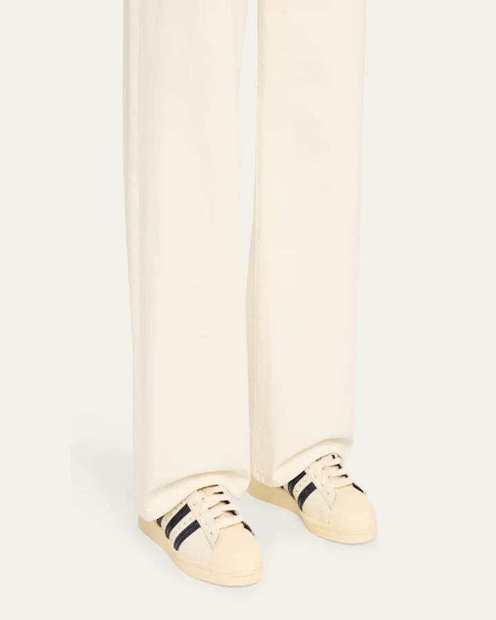 Superstar Croco Leather Low-Top Sneakers - Image 3