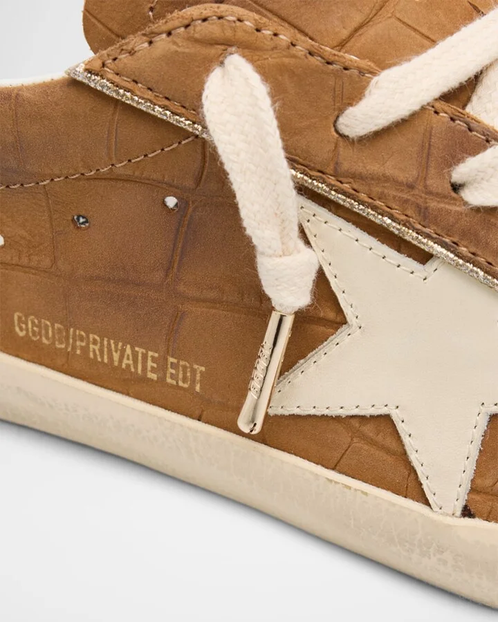 Superstar Croco Leather Low-Top Sneakers - Image 9