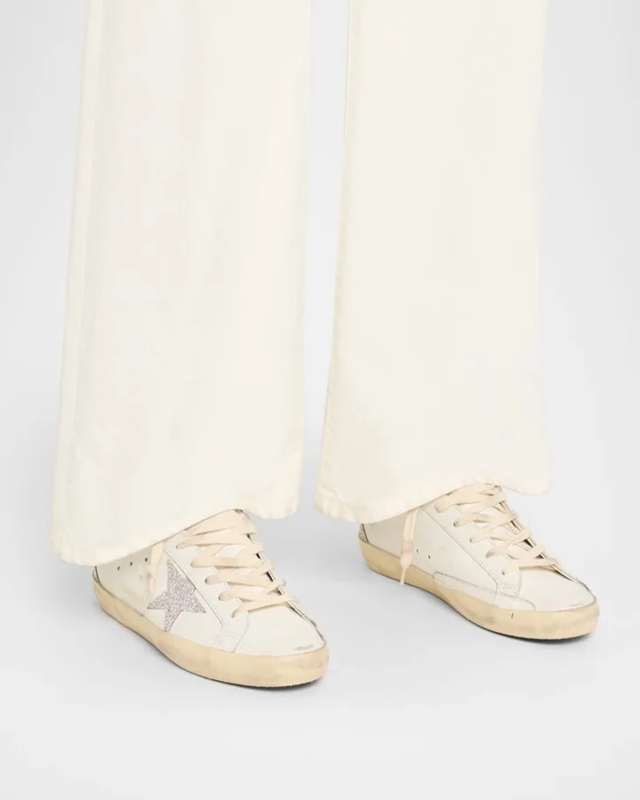 Superstar Crystal Leather Low-Top Sneakers - Image 2