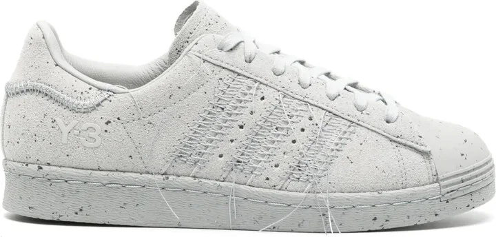 Superstar exposed-seam suede sneakers
