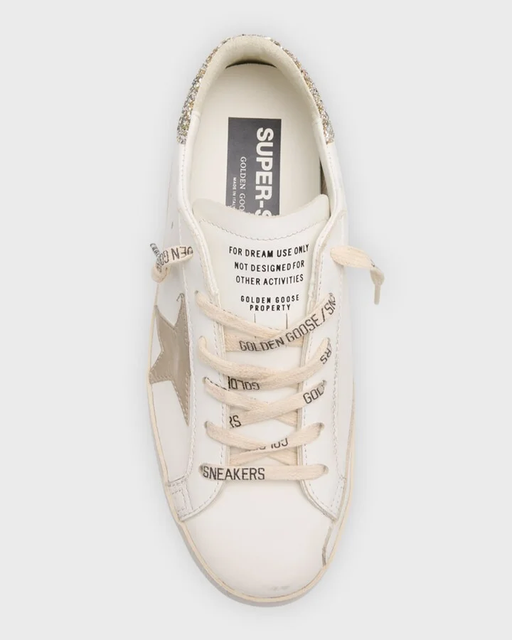 Superstar Glitter Leather Low-Top Sneakers - Image 2