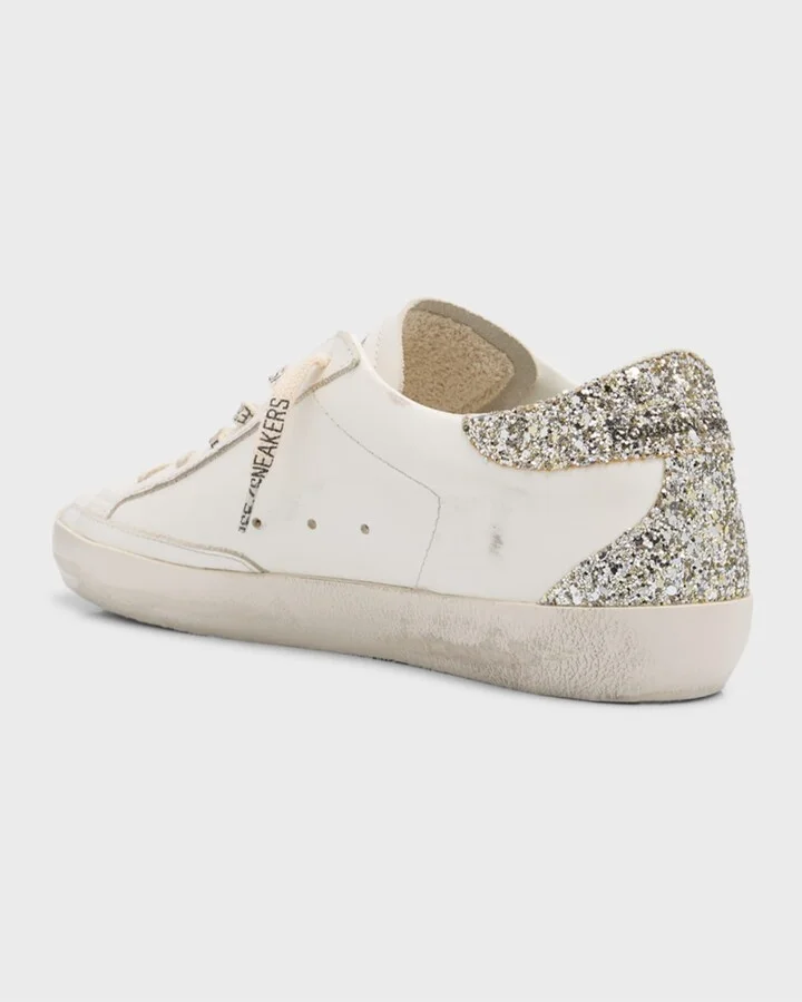 Superstar Glitter Leather Low-Top Sneakers - Image 3