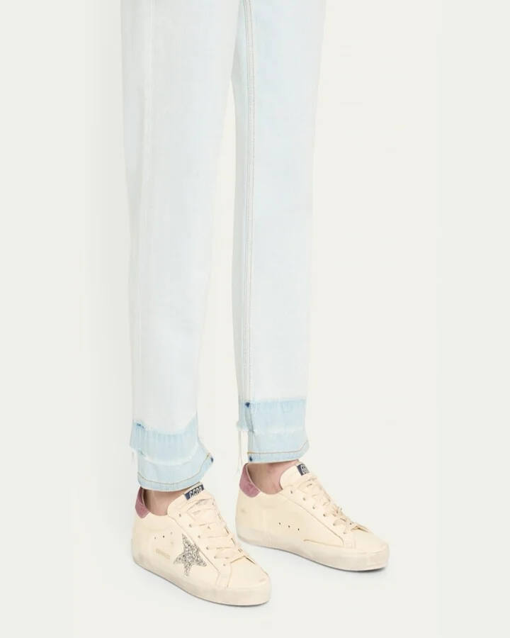 Superstar Glitter Leather Low-Top Sneakers - Image 5