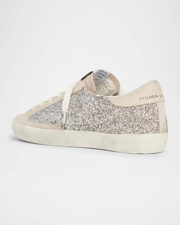 Superstar Glitter Leather Low-Top Sneakers - Image 3