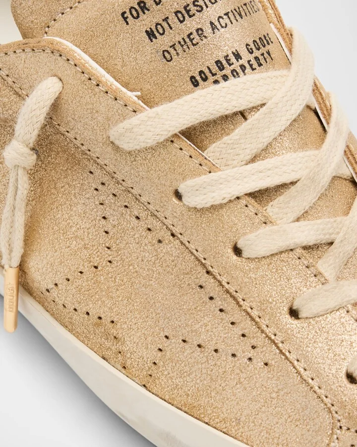 Superstar Glitter Suede Low-Top Sneakers - Image 2