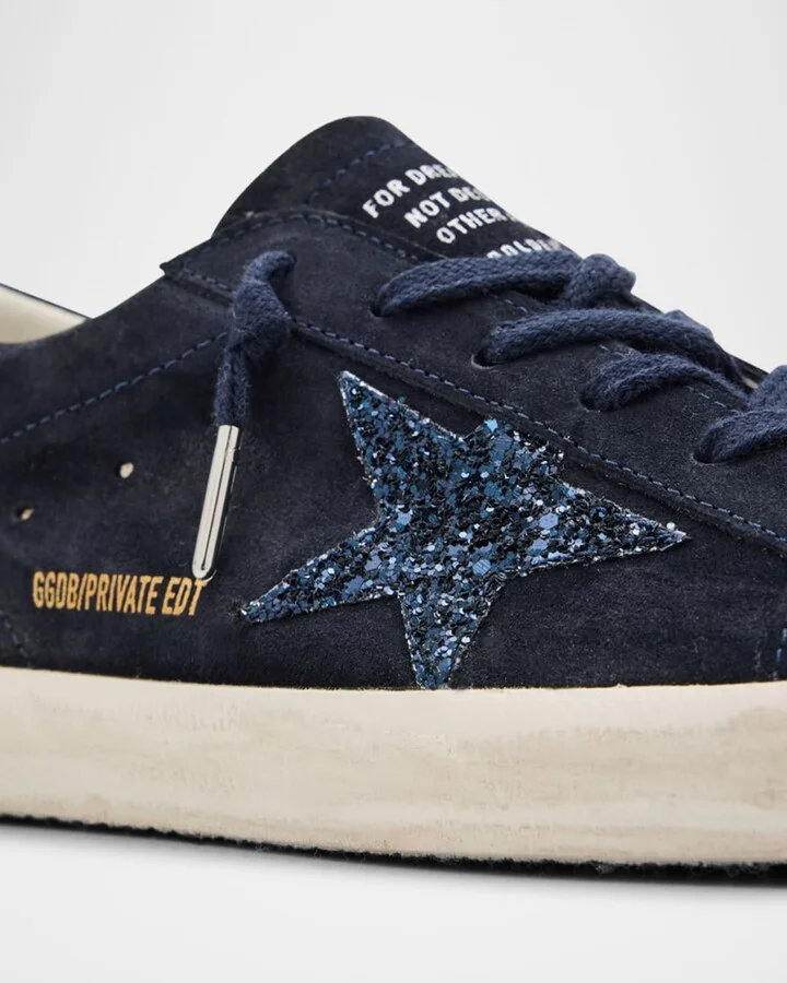 Superstar Glitter Suede Low-Top Sneakers - Image 2