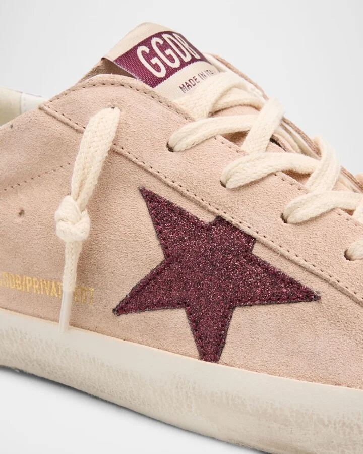 Superstar Glitter Suede Low-Top Sneakers - Image 4