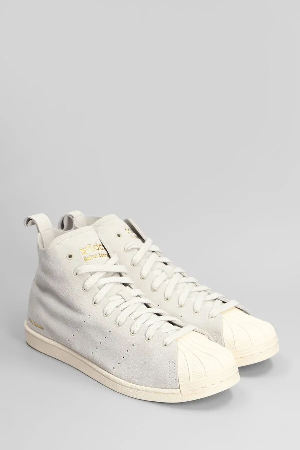Superstar Hi Sneakers In Grey Suede - Image 2