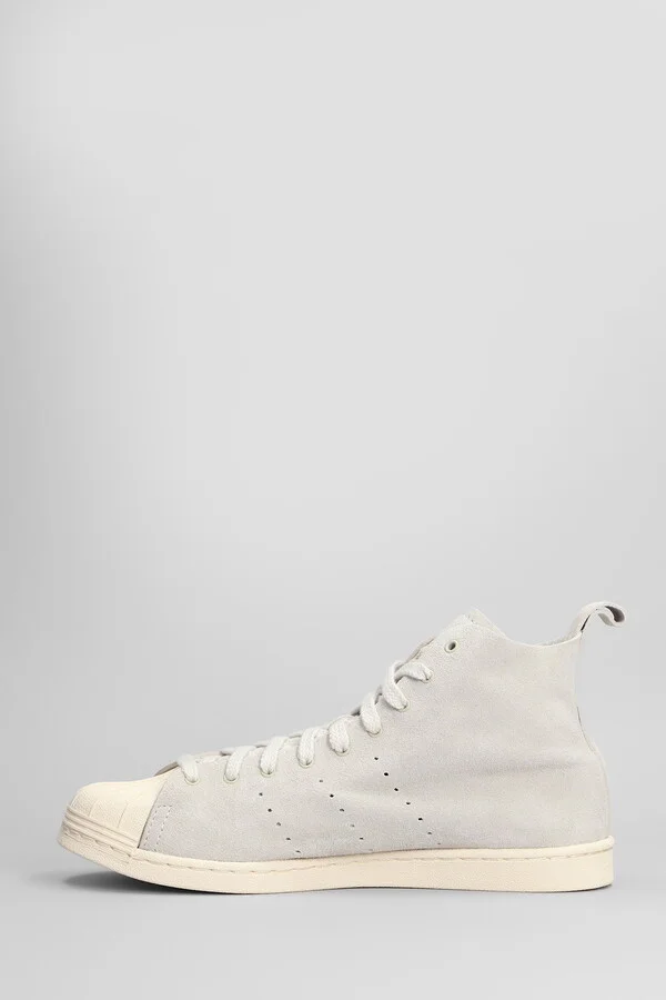 Superstar Hi Sneakers In Grey Suede - Image 3