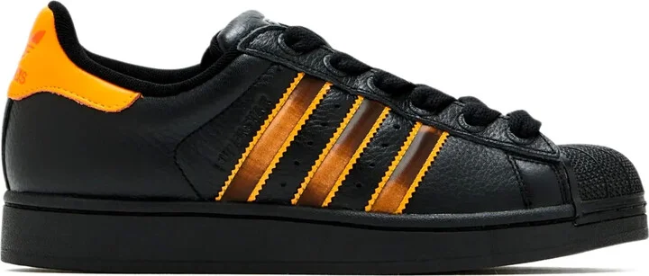 Superstar II leather stripe sneakers
