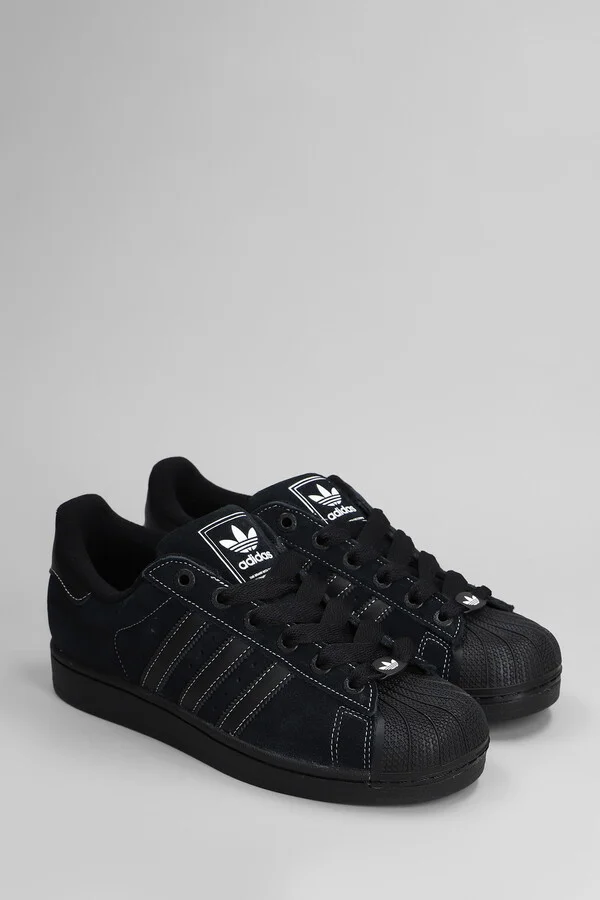 Superstar Ii Sneakers In Black Suede - Image 2