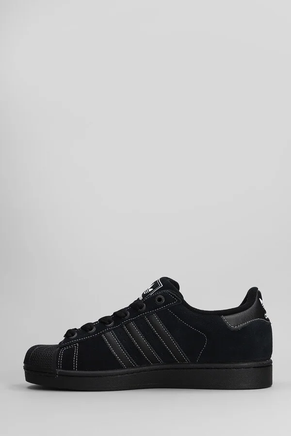 Superstar Ii Sneakers In Black Suede - Image 3