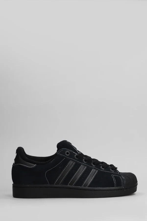 Superstar Ii Sneakers In Black Suede