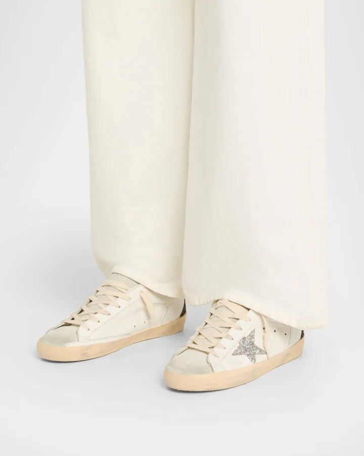 Superstar Leather Glitter Low-Top Sneakers - Image 5