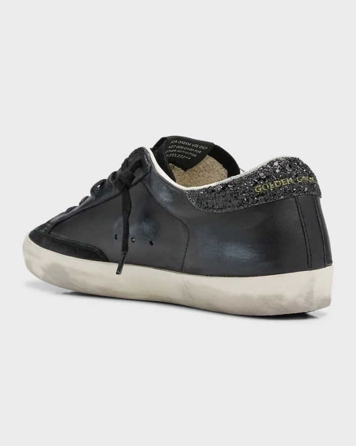Superstar Leather Glitter Low-Top Sneakers - Image 7