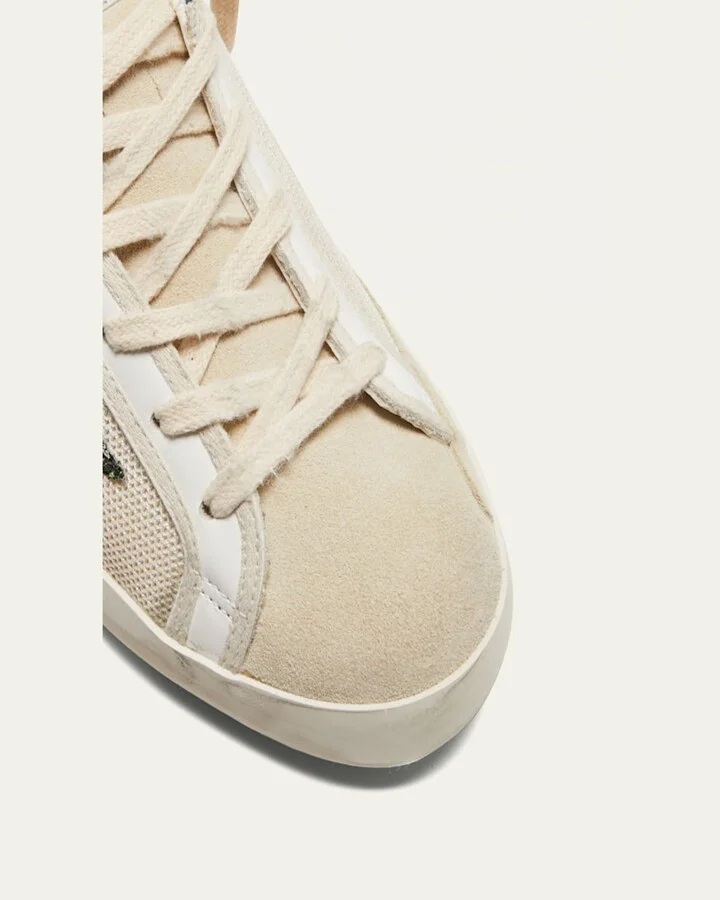 Superstar Leather Glitter Low-Top Sneakers - Image 2