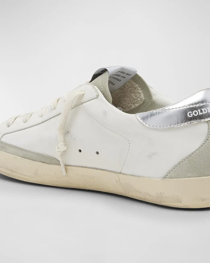 Superstar Leather Glitter Low-Top Sneakers - Image 4