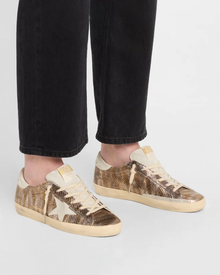 Superstar Metallic Embossed Low-Top Sneakers - Image 6