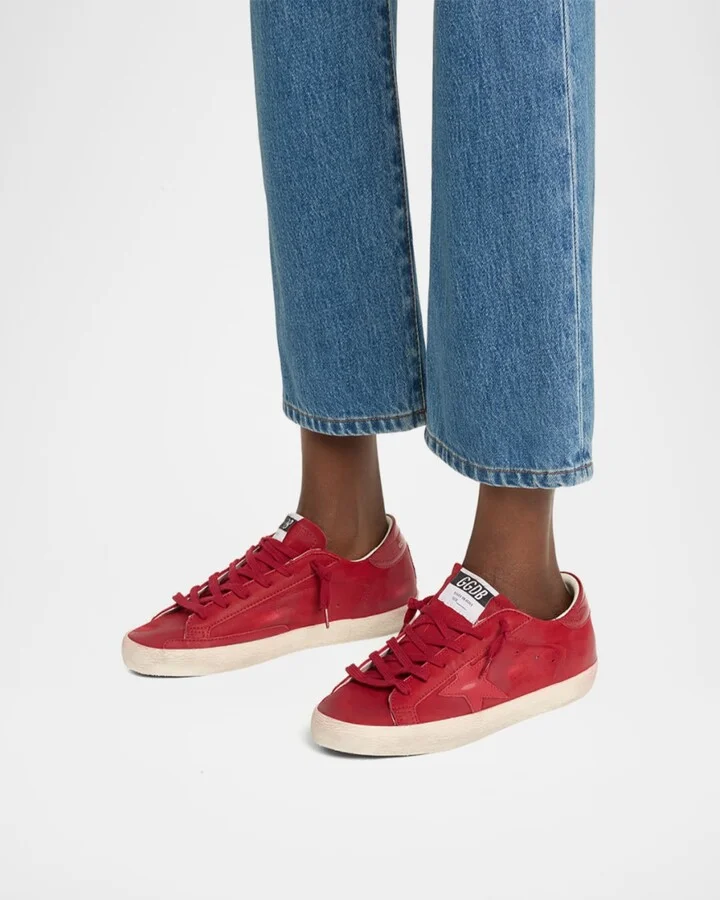Superstar Mixed Leather Low-Top Sneakers - Image 3