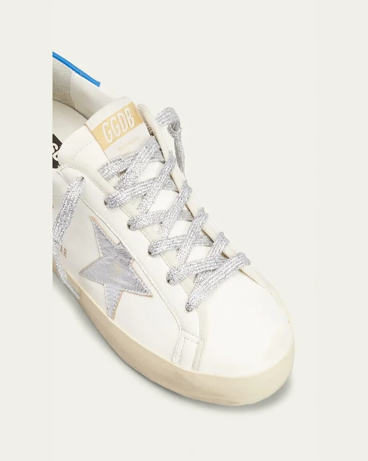 Superstar Mixed Leather Low-Top Sneakers - Image 4