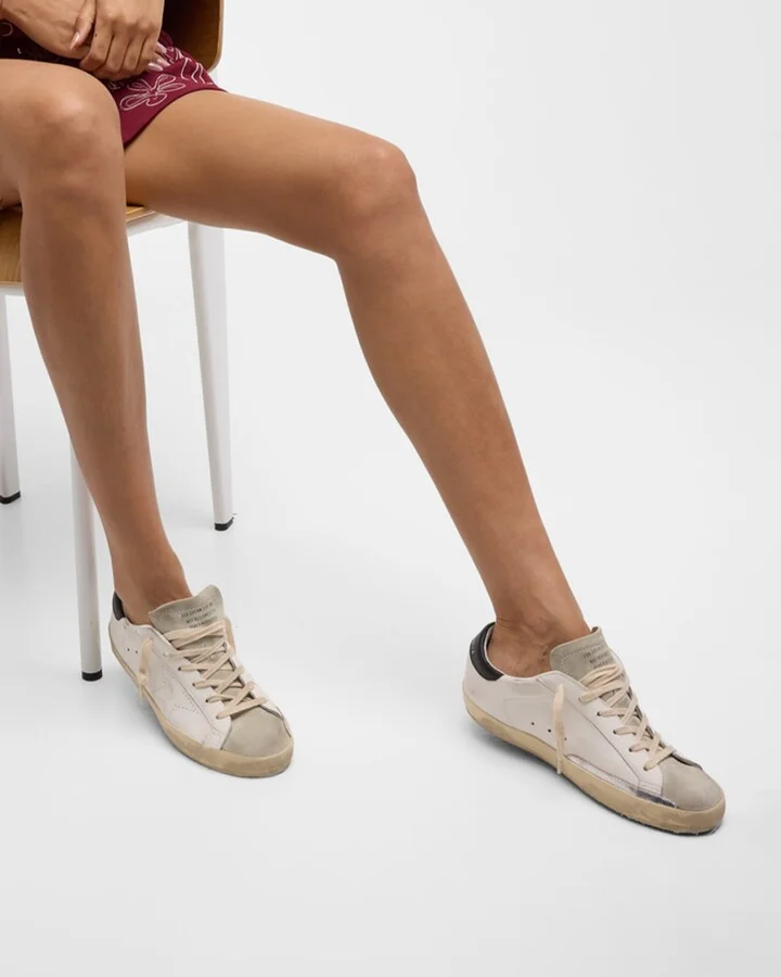 Superstar Mixed Leather Low-Top Sneakers - Image 5
