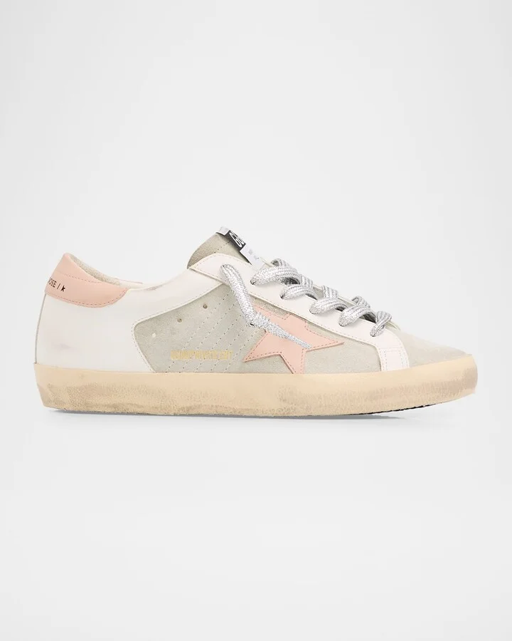 Superstar Mixed Leather Low-Top Sneakers