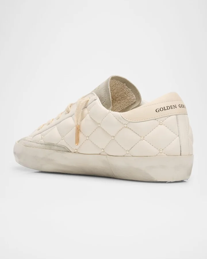 Superstar Pearly Quilted Leather Low-Top Sneakers - Image 2