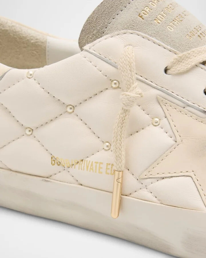 Superstar Pearly Quilted Leather Low-Top Sneakers - Image 5