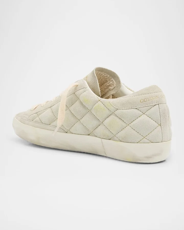 Superstar Quilted Mixed Leather Low-Top Sneakers - Image 3