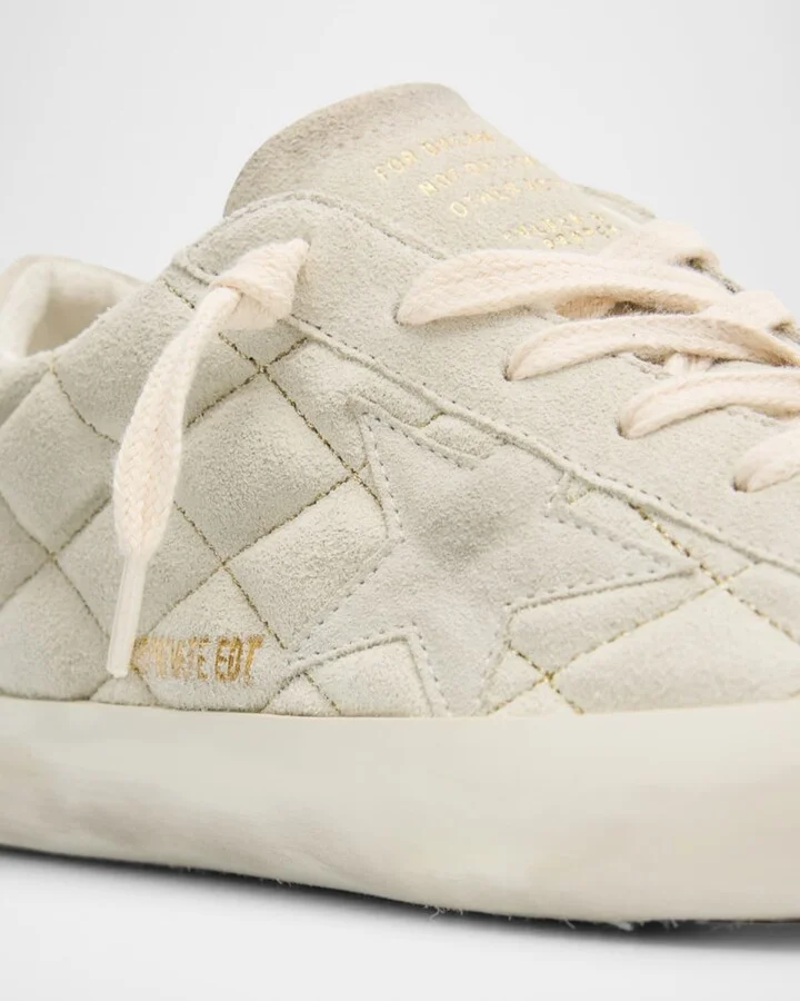 Superstar Quilted Mixed Leather Low-Top Sneakers - Image 4